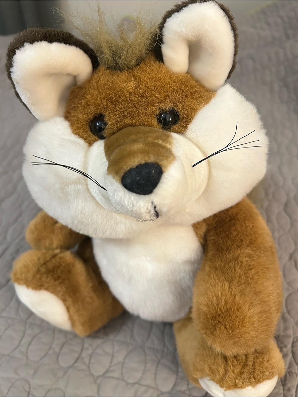 VTG 1991 Fiesta America Wego Sitting Pilling Fox Plush #5101